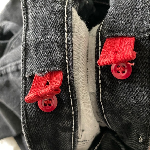 Vintage Black High Waisted Straight Leg Jeans - Picture 8 of 8